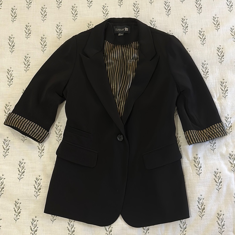 Black Forever 21 Blazer S/P